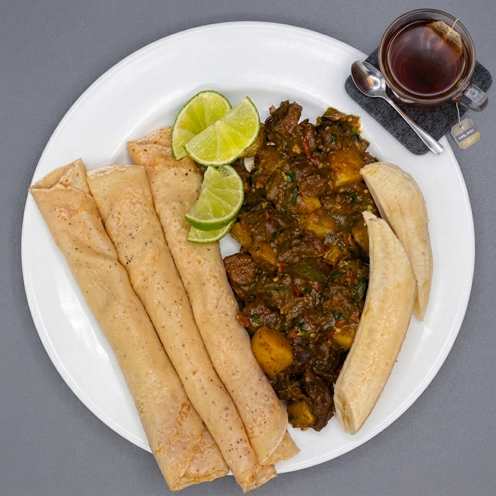 Sukar with Bread/Injera + tea